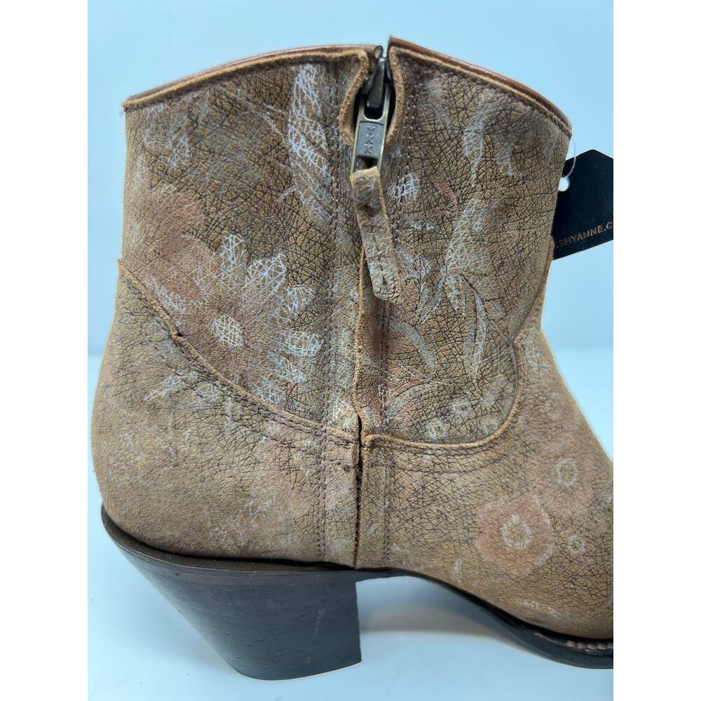 NWT Shyanne Sienna Western Ankle Boot Women's Leather 162483 Size 9155 - Picture 14 of 14